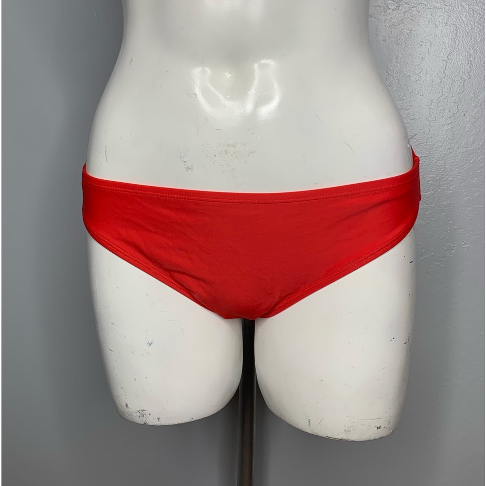 NWOT Tropical Escape Swim Bikini Bottom Coral Red Bikini Swimwear